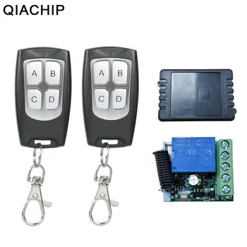 

QIACHIP 433 Mhz Universal Wireless Remote Control Switch DC 12V 1CH Relay Receiver Module RF Transmitter Electronic Lock Control