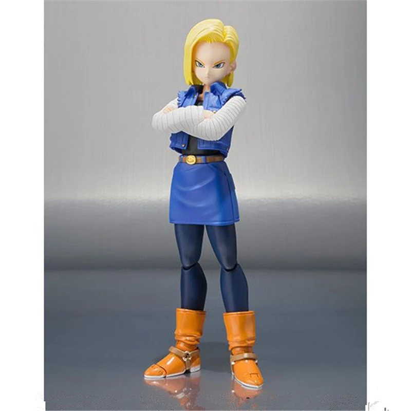 

SHF S.H.Figuarts Anime Dragon Ball Z Android NO. 18 Lazuli Anime Figure PVC Action Figures Collectible Model Doll Toys 13cm