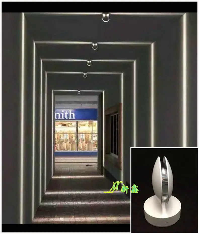 

Modern DIY White Baked Linear Wall Lamp with Warm White Light for Aisle Corridor Outdoor Decoration