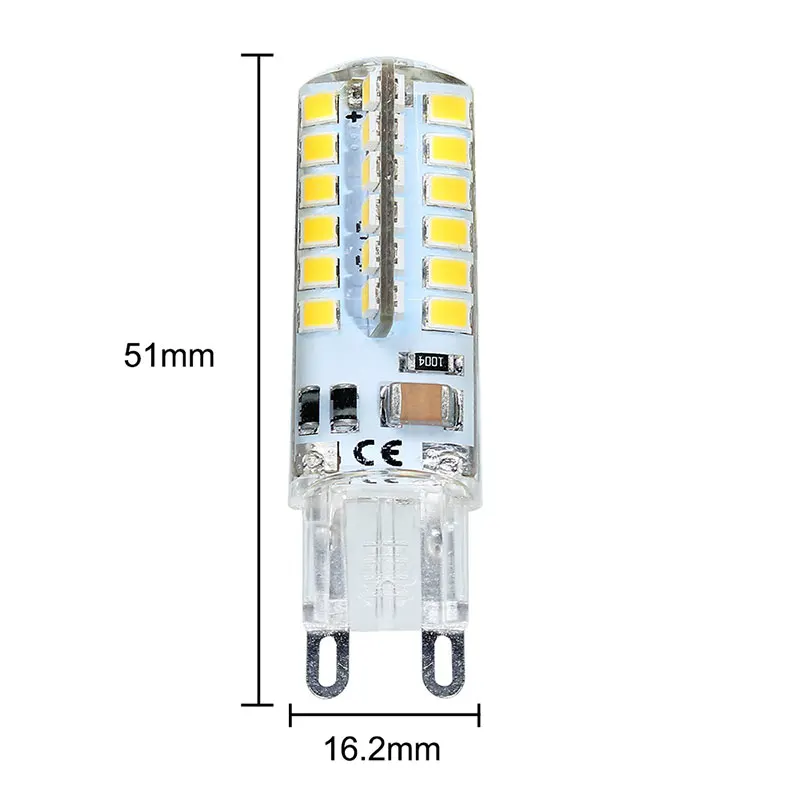 1 шт. супер яркая мини светодиодная лампа 4 Вт 110 в G9 Светодиодная лампа 48SMD 2835 прожектор Свеча заменить галогенные лампы 35 Вт - Испускаемый цвет: Тёплый белый