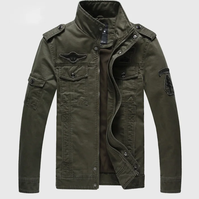 6XLBig size militare new arrival Army air Force Men Top embroidery