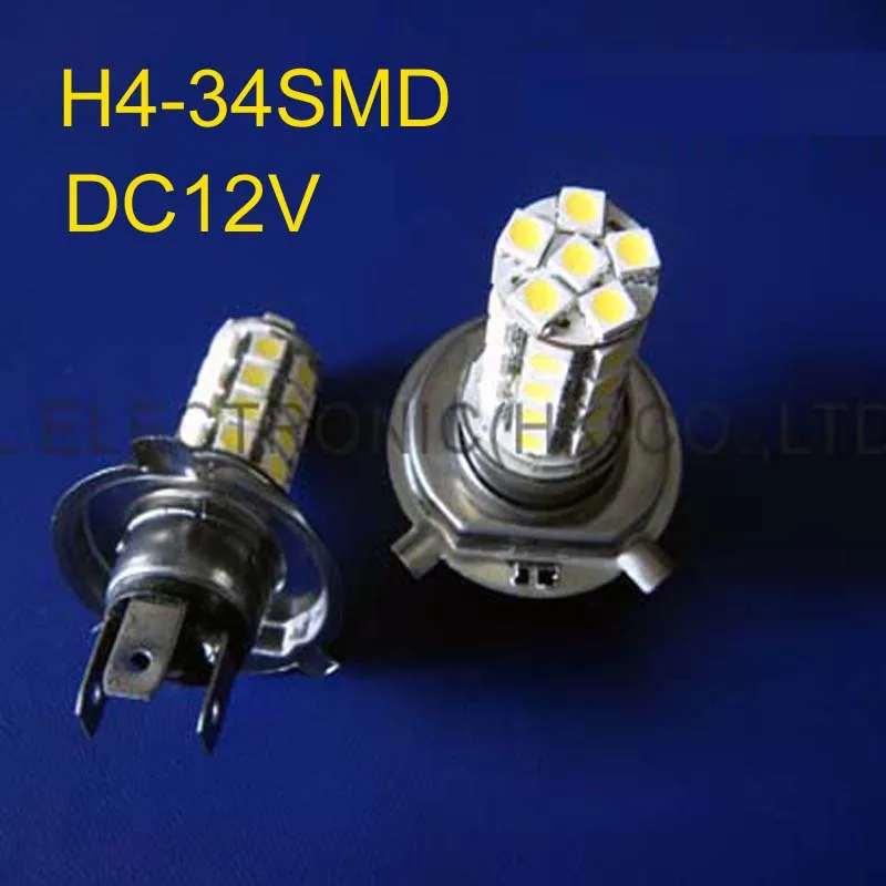 Автомобильные светодиодные лампы высокой интенсивности 5050 34SMD 12 В 6 Вт H4