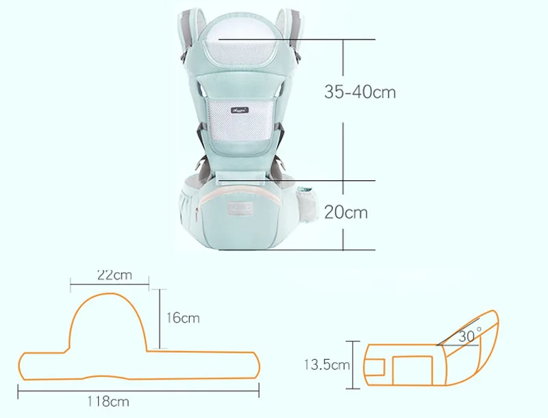 Детские переноски дышащая Сумка-кенгуру обертывание безопасности без запаха кенгуру сумка для новорожденных Хипсит(пояс для ношения ребенка) Товары для детей