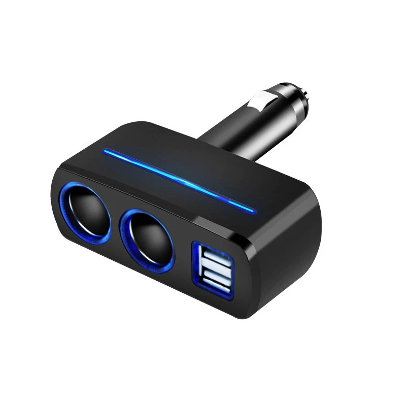 VOLTOP 1 точка 2 двойной USB Автомобильное зарядное устройство Автомобильные украшения аксессуары телефон зарядка прикуриватель - Название цвета: Черный