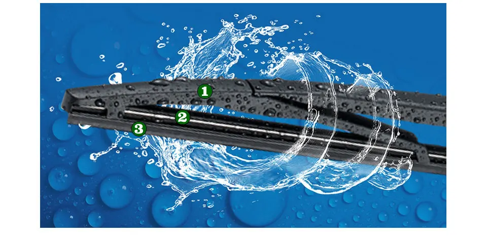 14F заднее лезвие стеклоочистителя автомобиля и S610 2"+ 16" переднее лезвие стеклоочистителя автомобиля подходит для PEUGEOT 206 SW(02-07), 1"(350 мм) лезвие заднего стеклоочистителя