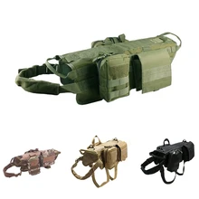 Регулируемое крепление на большого собаку Водонепроницаемость 600D нейлон тренировочная безрукавка одежда для активный отдых, для ношения большими домашними животными, аксессуар