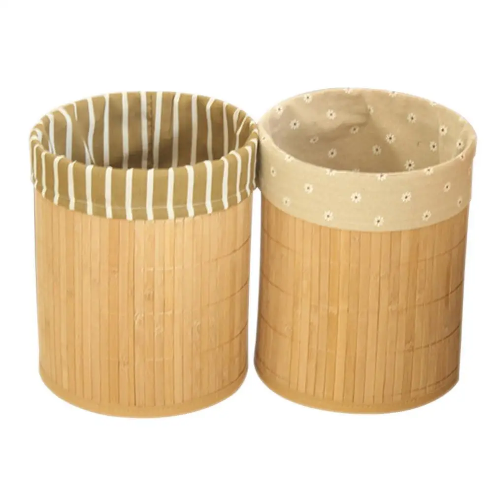 Wohnzimmer oder Schlafzimmer BHT: 20,0 x 25,5 x 20,0 cm Papierkorb aus Bambus mDesign M/ülleimer Bambus ohne Deckel quadratischer Abfallsammler f/ür B/üro natur