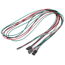 10Pcs70cm 3Pin кабель набор женский-Женский Перемычка провод для 3d принтера Reprap