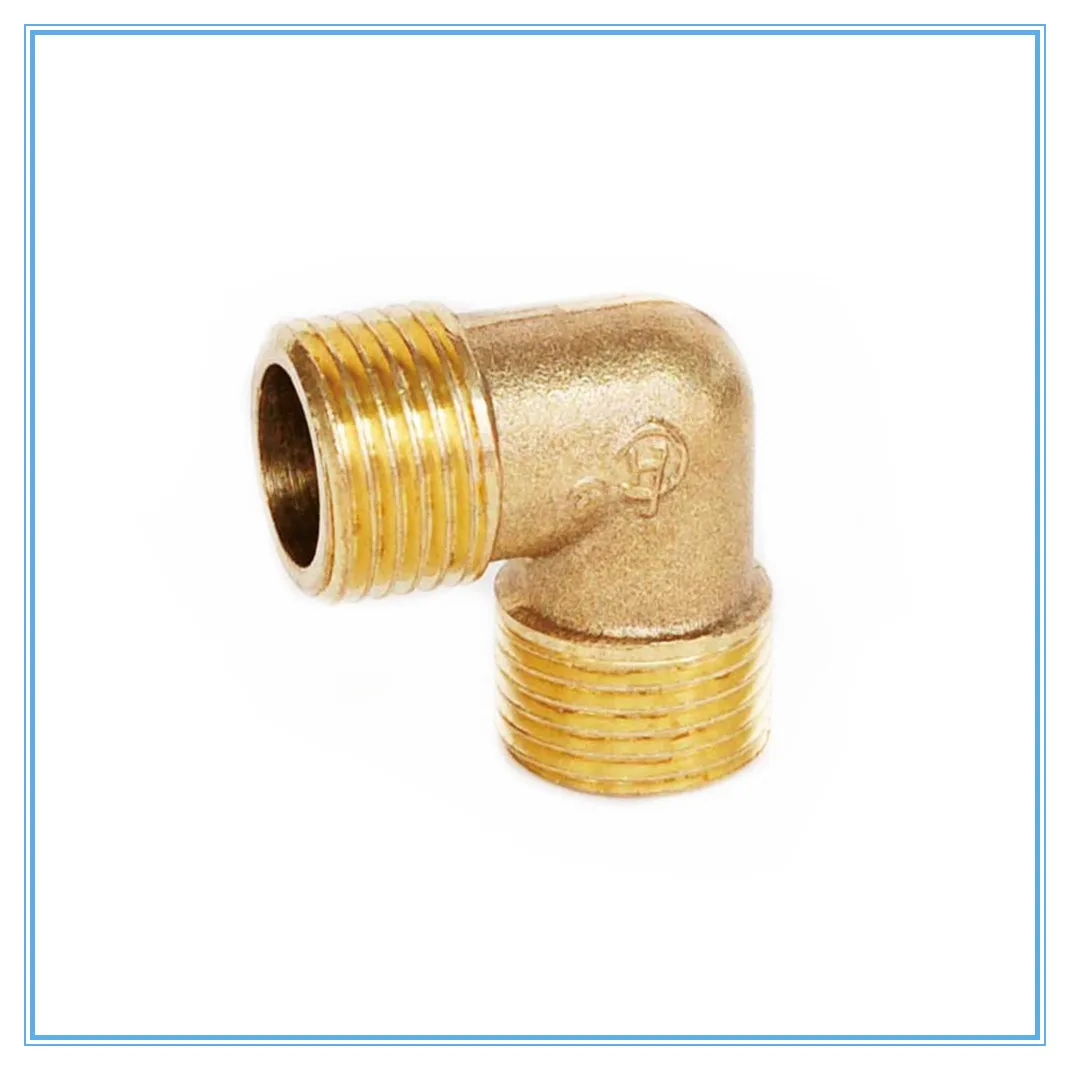 Brass Tube Fitting Adapter 90 Degree 1/8