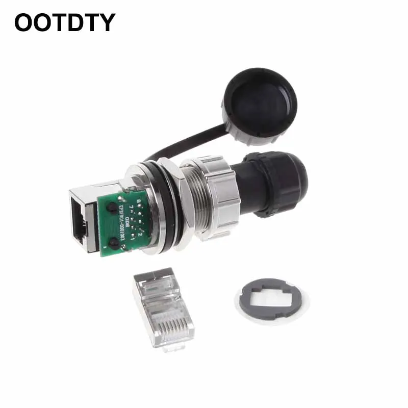 

RJ45 Waterproof Connectors Adapter Shielded Metal Connector Outdoor Interface
