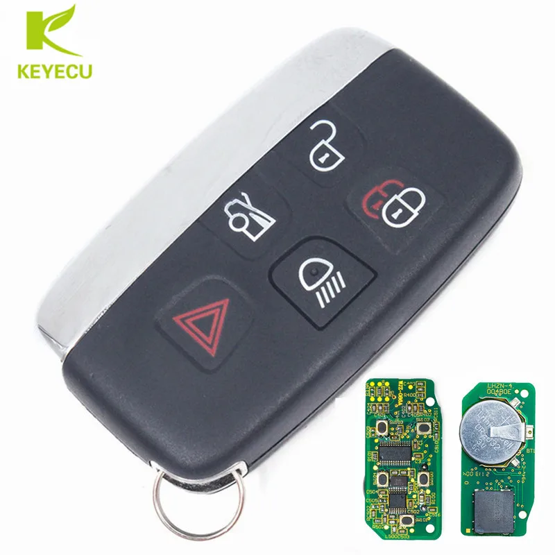 

KEYECU Smart Remote Car Key Fob 5Button 315/434MHz for LR2 LR4 2012-2015,for Range Rover Evoque /Sport 2012-2017 FCC: KOBJTF10A