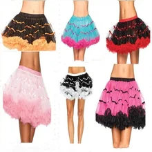 Новые! 6 Цвет Женщины Урожай Балета Юбки Лолита Мини Сетки Юбка Сказочном Стиле Хэллоуин Карнавал Партия Бальное платье Петтикот
