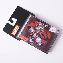 DC Marvel Comics модные мужские кошельки Тор Амин кожаный кошелек доллар цена Деньги сумки Рождество День рождения подарочный кошелек