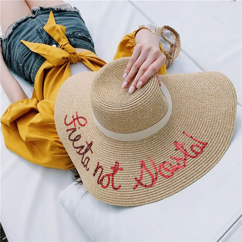 2019 جديد واسعة بريم سترو قبعة للنساء الترتر إلكتروني التطريز قبعات للحماية من الشمس عطلة في الهواء الطلق الشاطئ الصيف قبعات Chapeu Feminino 2019 جديد واسعة بريم سترو قبعة للنساء الترتر إلكتروني التطريز قبعات للحماية من الشمس عطلة في الهواء الطلق الشاطئ الصيف قبعات Chapeu Feminino