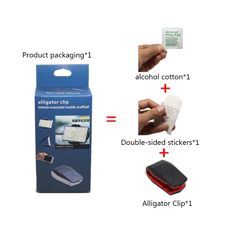Phone-Holder-Alligator-Clip-Car-Soft-Anti-Slip-Mobile-Phone-Bracket-for-iPhone-X-7-8