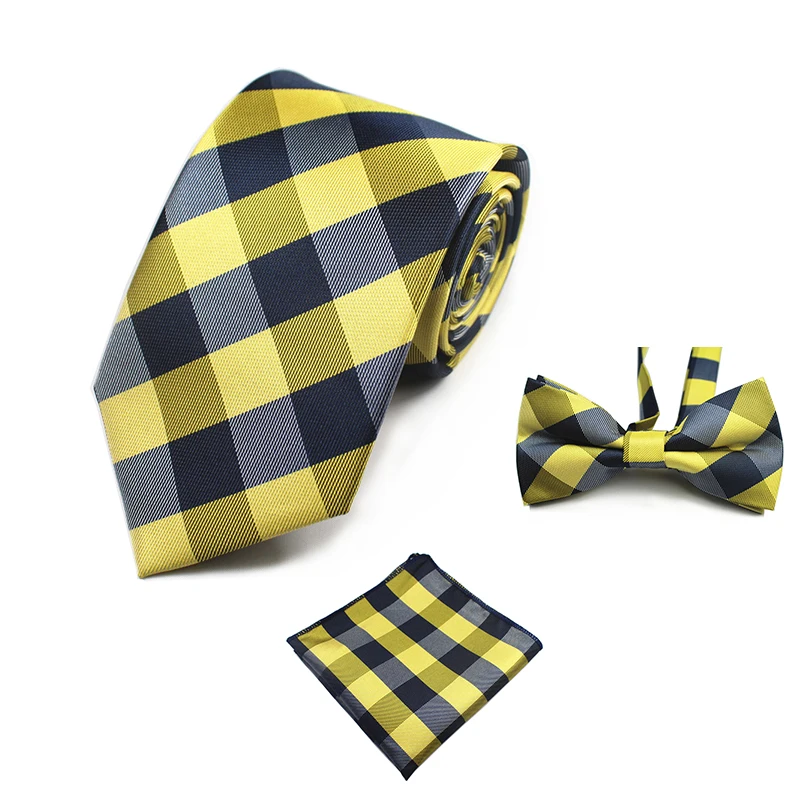 GUSLESON модный Свадебный Цветочный галстук и карманное квадратное полотенце и галстук-бабочка набор мужской костюм Papillon Corbatas платок галстук gravata