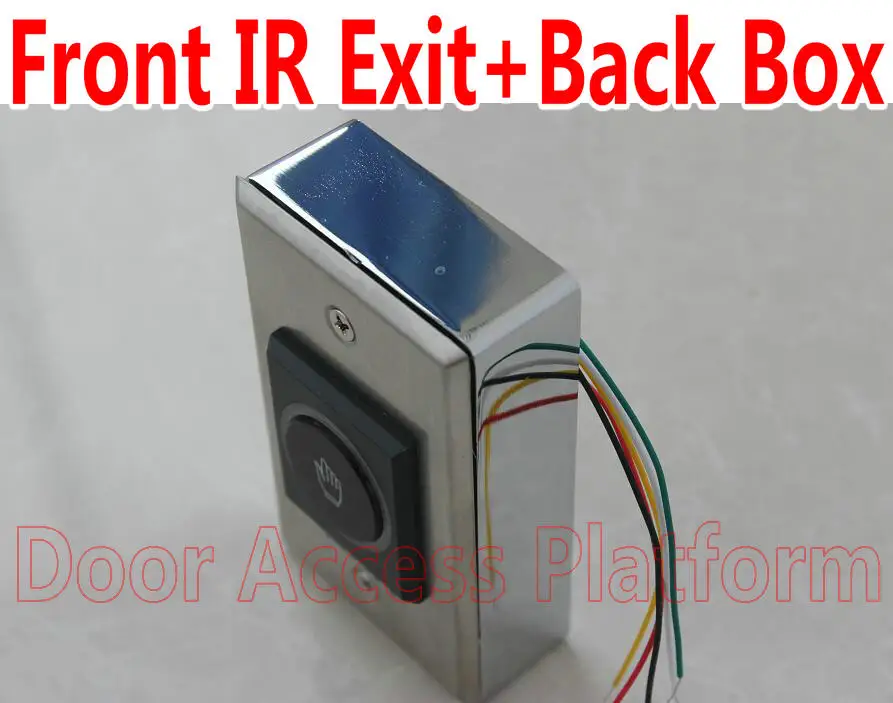 

American Region Front Infrared Touchless Exit+Back Cover Full Metal Push Button For Office Access Control system,Home Door Lock