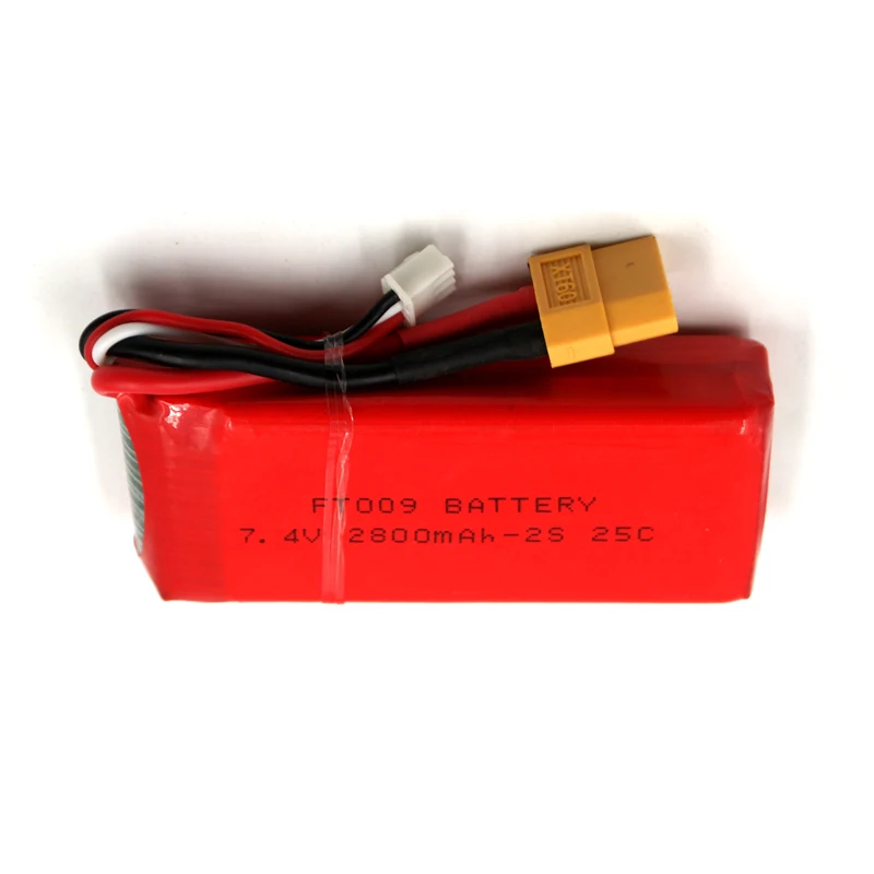 7 4V 2800mAh 25C 2S RC LiPo battery For FT009 RC Boat Airplane Quadrotor Helicopter Drone