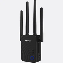AC1200 5G 1200 Мбит/с WI-FI репитер расширитель диапазона компактный беспроводной роутер усилитель сигнала Wi-Fi усилитель сигнала двухдиапазонный 4 внешними антеннами