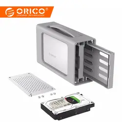 ORICO 3,5 дюймов Тип-C двойной-Бей жесткий диск корпус с Raid док-станции USB3.1 силиконовый чехол 20 ТБ Алюминий вафельная