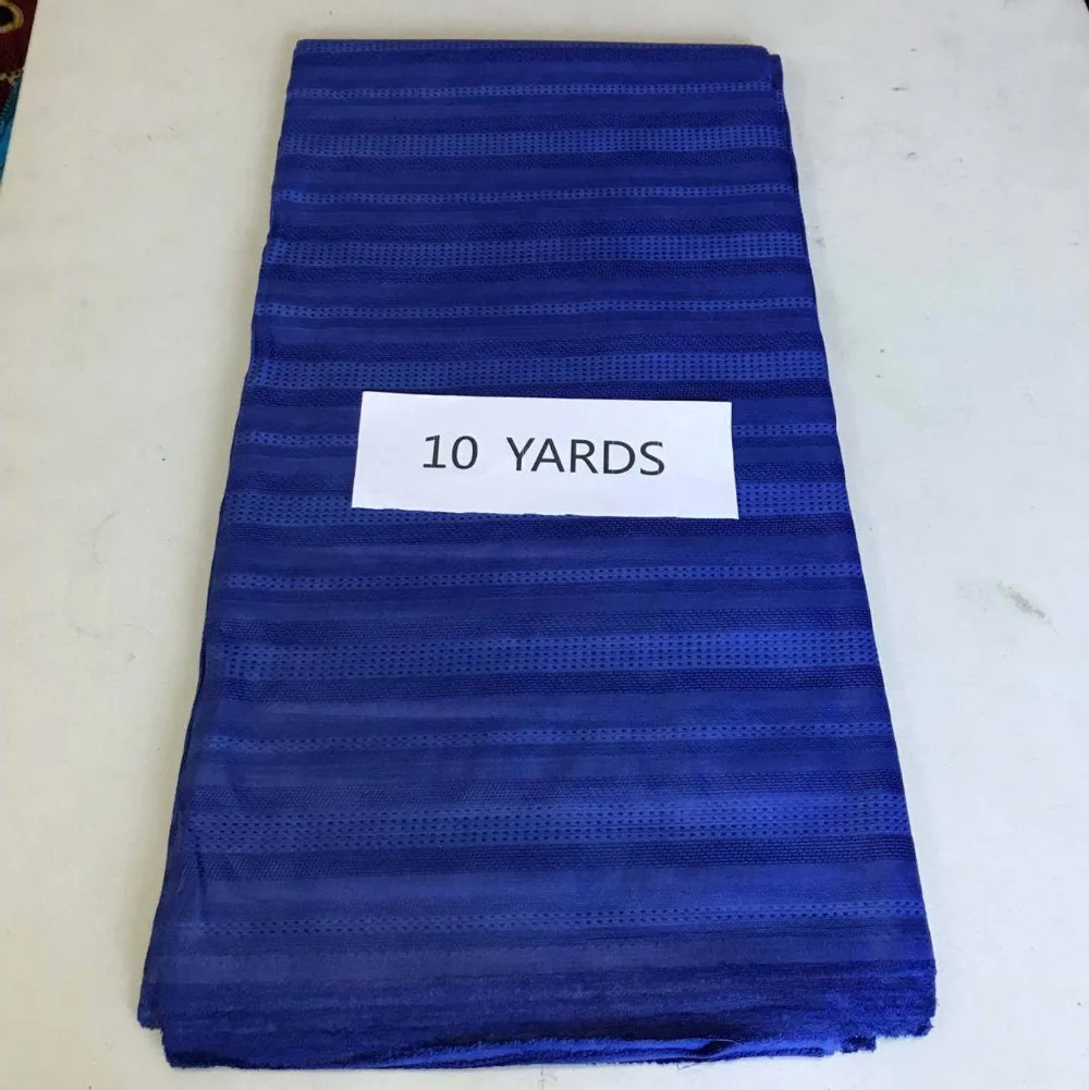

Best selling men fabric atiku material for man african royal blue color nice quality polish lace 10 Yards per piece