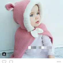 Модные Стиль зима теплая детская накидка с капюшоном принцесса плащ с капюшоном