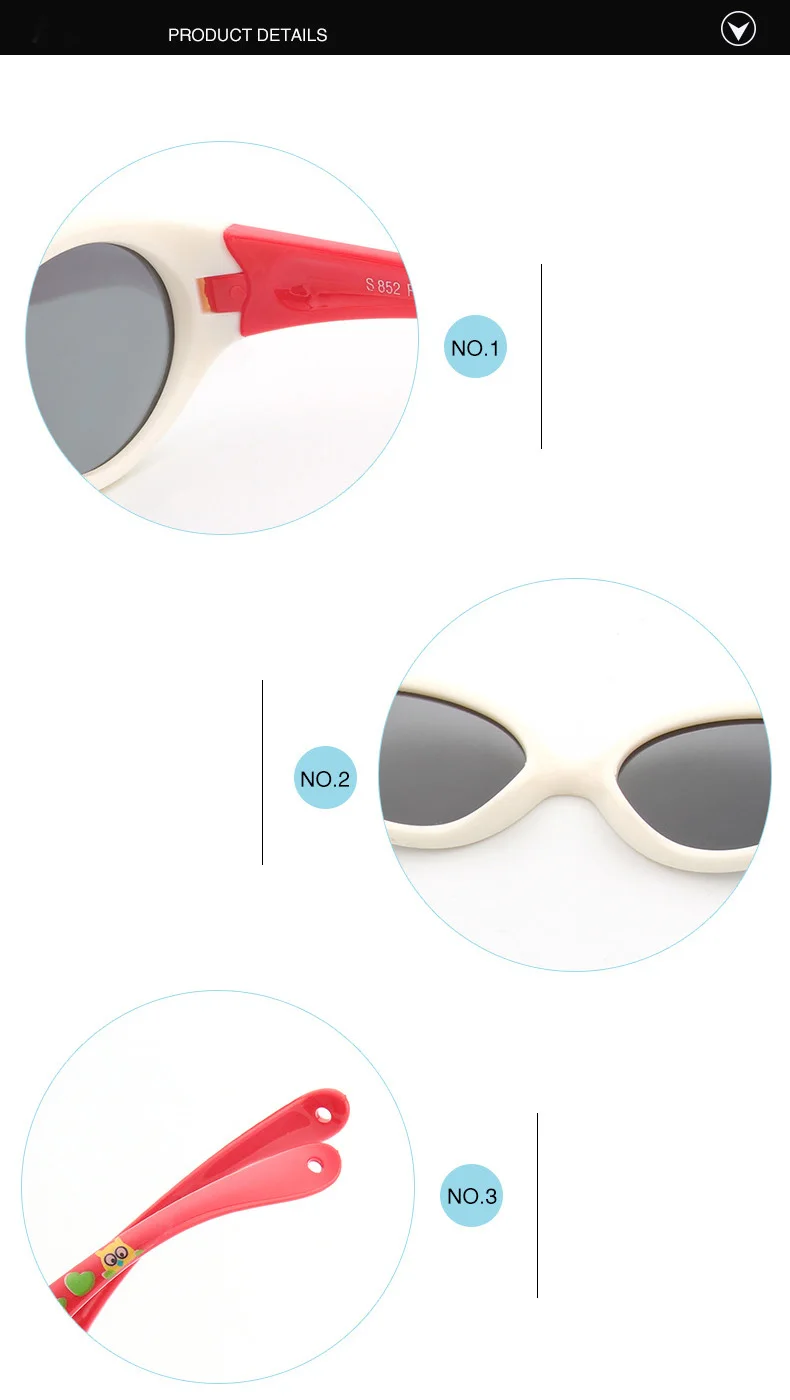 Iboode маленькие дети солнцезащитные очки поляризационные для 1 2 3 лет дети очки для ребенка TR90 гибкие Защитные Оттенки для мальчиков и девочек