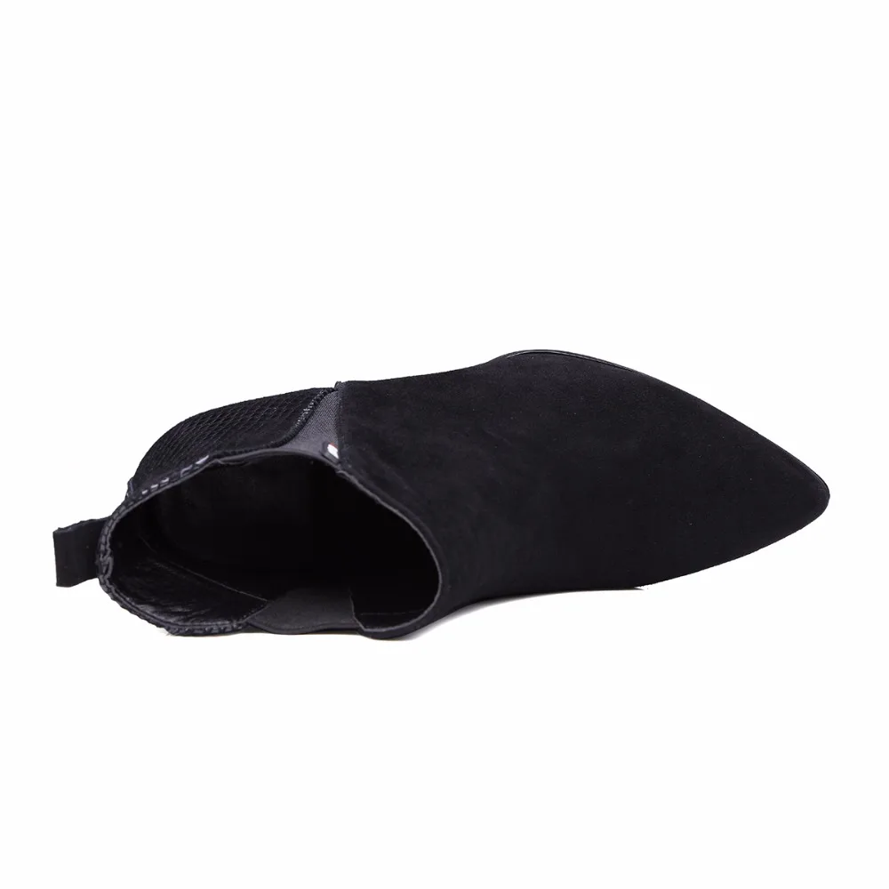 Suede Angle Boots 2017 New Winter Kids Pointed Toe