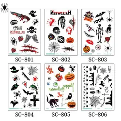 5 листов поддельные 3D татуировки Стикеры паук насекомых Скорпион Дизайн унисекс ключицы рукав тела Книги по искусству Временные