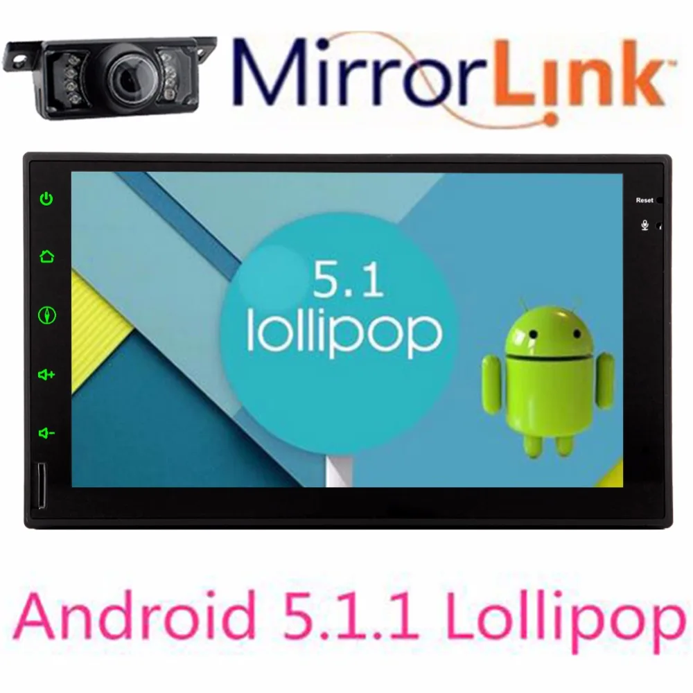 Top 7018B 2Din In Dash Universal Quad Core 2 Din Android5.1.1 Car Audio Stereo GPS 3G Wifi Bluetooth Radio (No) CD Player Automotive 1