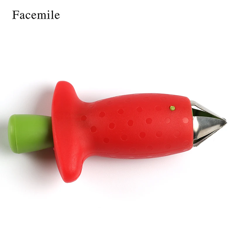 Facemile 1 шт. Клубничные очистители металла пластиковые фрукты удалить стебель устройство томатный стебель для домашнего ножа для удаления стебля