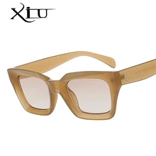XIU классические квадратные солнцезащитные очки для мужчин и женщин брендовые дизайнерские солнцезащитные очки модные ретро старинные очки UV400