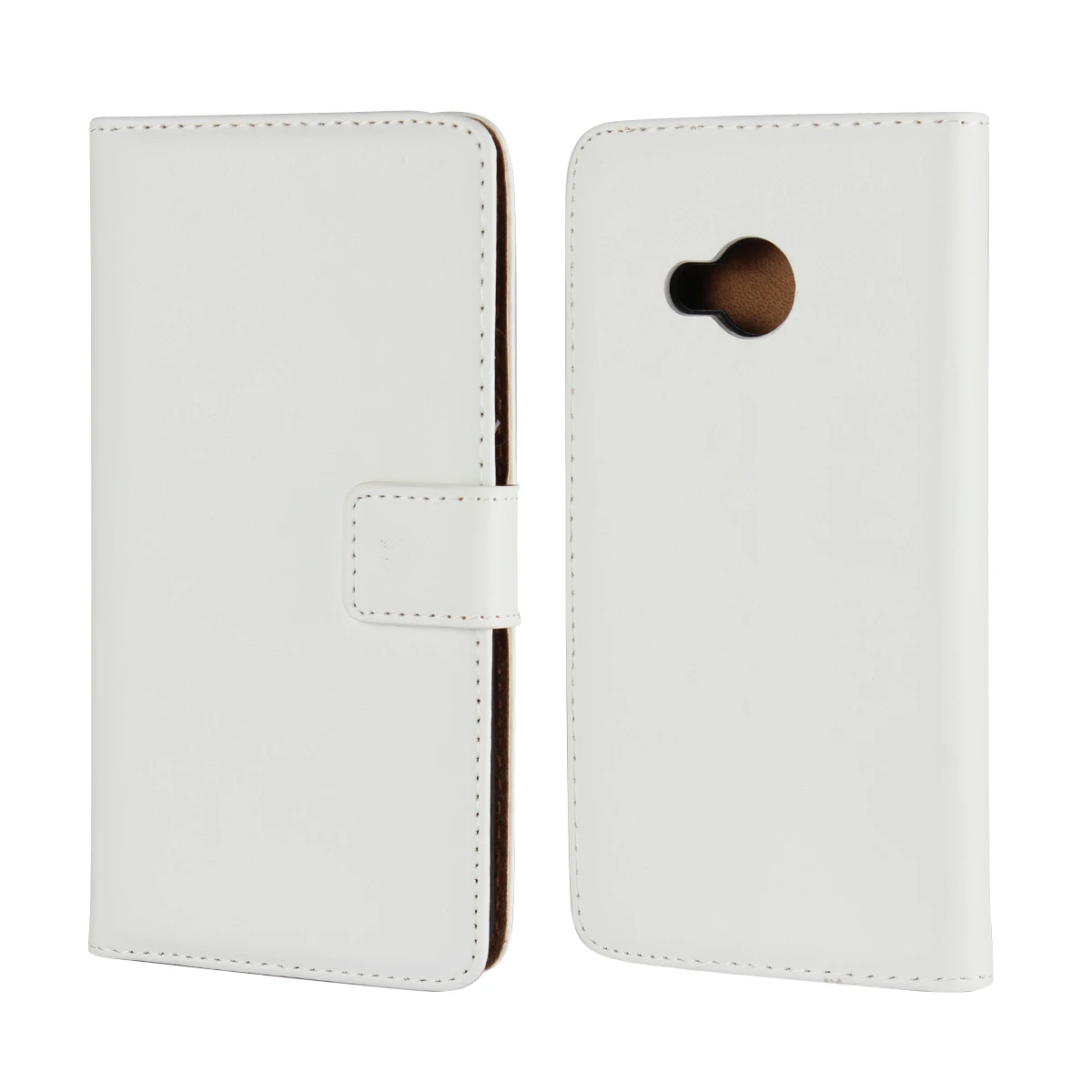 Роскошный кожаный чехол-книжка премиум класса, чехол-бумажник для htc U Play, держатель для карт, чехол для телефона GG - Цвет: Белый