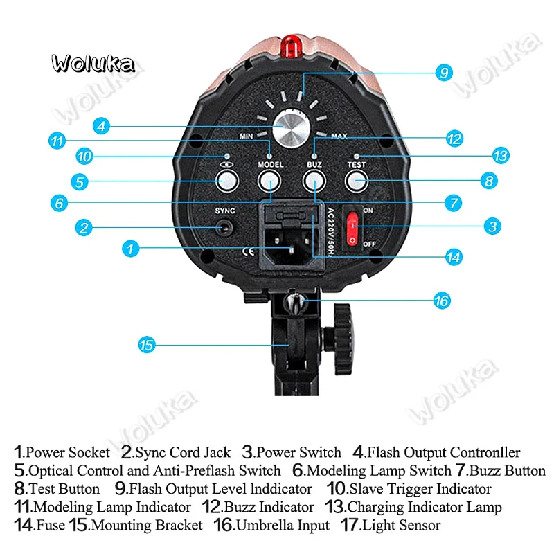 Godox 250SDI 250Ws умная стробоскопическая вспышка для фотостудии 250 Вт Профессиональная
