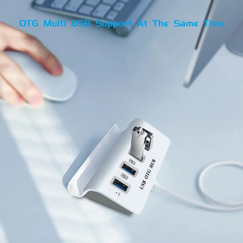 4-портовый USB 2,0 Micro комбинированный концентратор USB OTG адаптер дополнительное по не требуется ABS держатель телефона Мульти USB разветвитель для планшетных компьютеров все-в-1 предмет