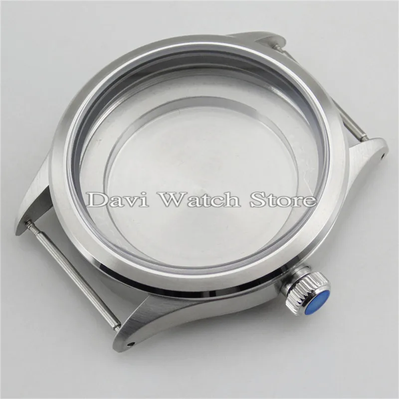 

sapphire Gold bezel steel 41mm watch case fit DG2813/3804,Miyota 82 Series