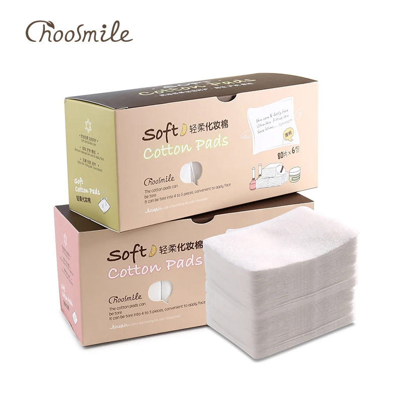 Choosmile хлопковые подушечки для макияжа 480 шт. мягкие ватные салфетки удаления