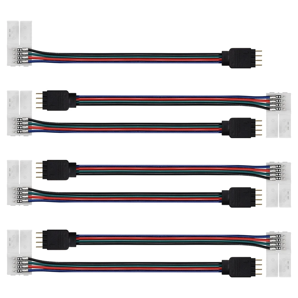 4 контактный RGB светильник ем для светодиодной ленты 15 см адаптер питания