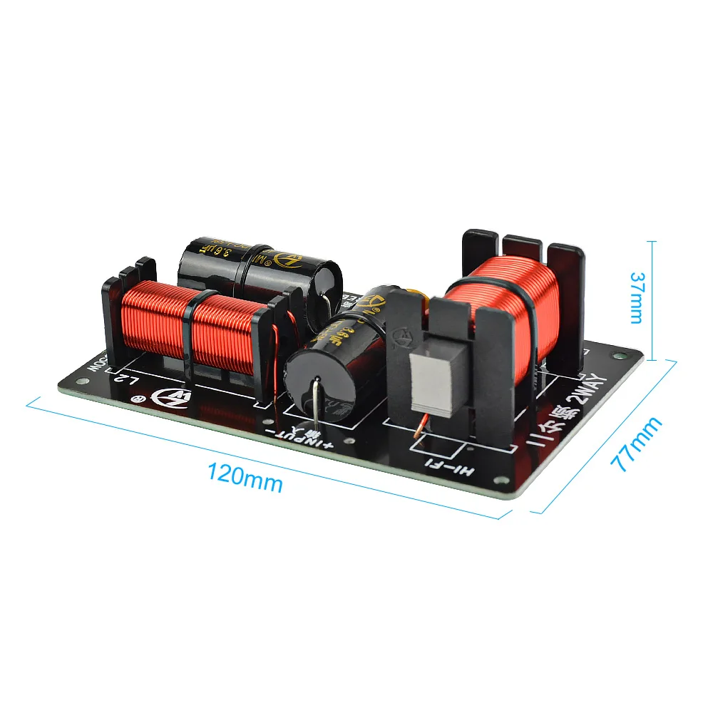 Placa de Áudio Divisor de Freqüência Unidade para 4-8ohm Aiyima Pces Maneiras Crossover Tweeter Baixo Alto-falante Faça Você Mesmo Filtro 2800 hz 2 350 w - Image 4
