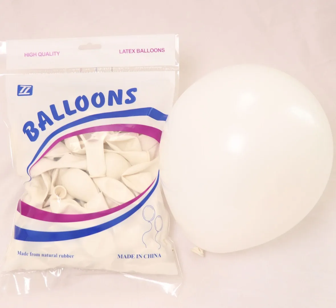 Nicro 100 шт./лот Свадебные украшения латексный шар надувной воздушный шар с надписью "Happy Birthday" Вечерние принадлежности воздушные шары кабельная стяжка# Bal54 - Цвет: 100pcs White Balloon