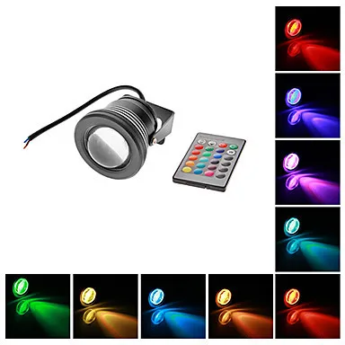 Acuario 10 W RGB LED luz subacuática para la piscina del estanque, Llevó Las Luces de inundación 12 V, LED Piscina envío libre