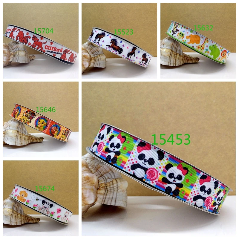 

Free shipping 2017 new arrival ribbons Hair Accessories ribbon 10 yards printed grosgrain ribbons 15453