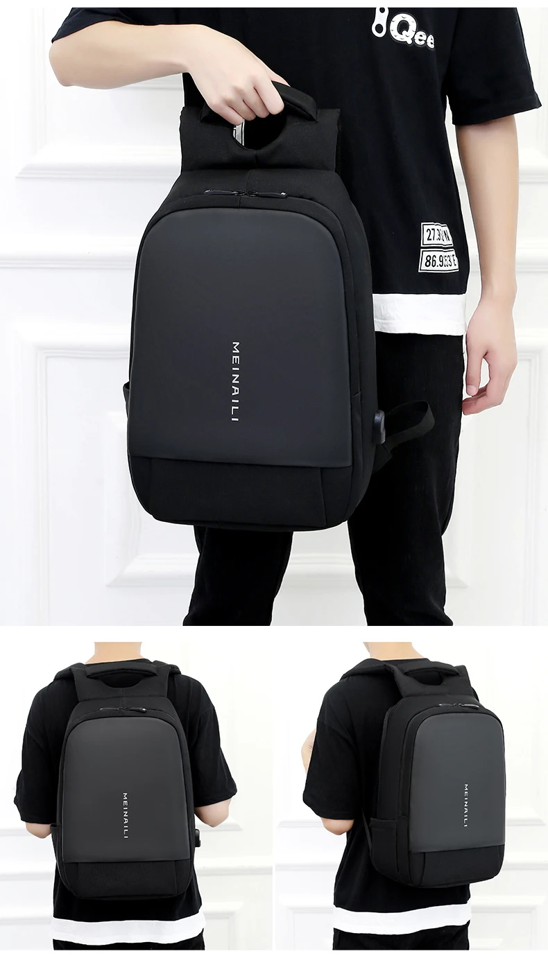 Многофункциональный USB зарядки Для мужчин 15 дюймовый ноутбук рюкзаки для подростков Модные Мужской рюкзак путешествия Анти-Вор