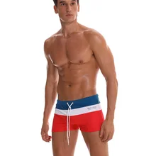 Купальный костюм для мужчин пляжные шорты для серфинга сексуальные Лоскутные плавки Водонепроницаемые шорты Masculino Praia Maillot De Bain купальник