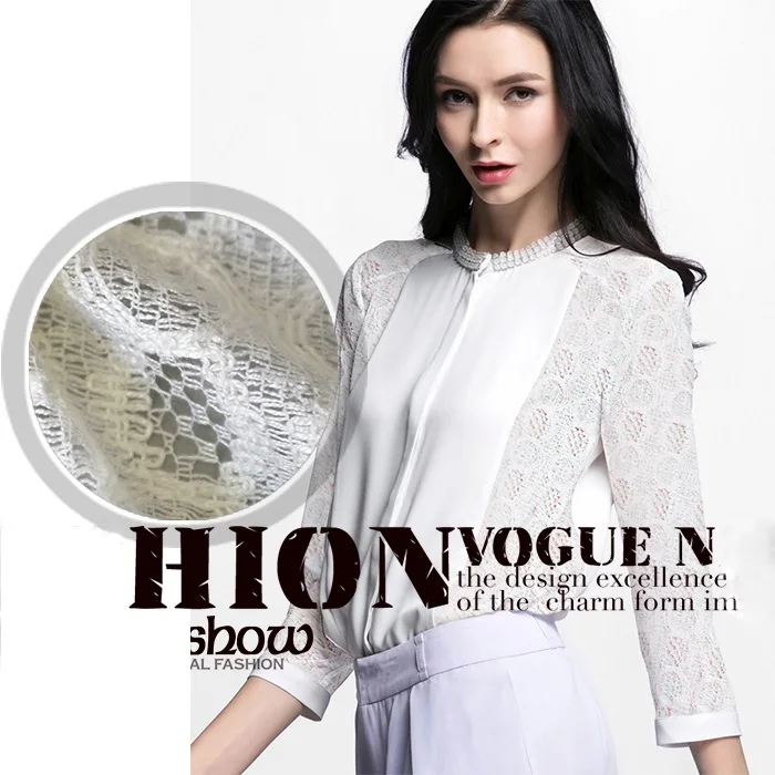 Summer white fashion lace with high level clothing DIY tailor dress