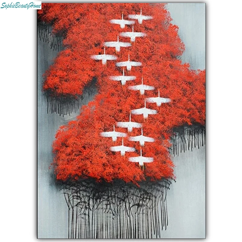 

Sophie beauty home Crystal Mosaic 5D Diy Painting Diamond Set Cross Embroidery Diamond Painting Red Square Embroidery Home Decor