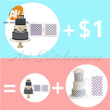 Квилтинг Miniprint печенья трафарет для мастики украшения торта трафарет для свадебного торта дизайн пластикового трафарета украшения формы ST-642