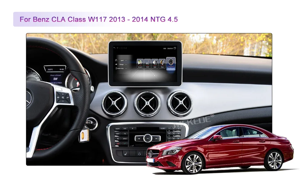 Clearance MEKEDE 3+32G Car Multimedia Player Android 7.1 Car DVD radio player For Benz CLA class C117 X117 W117 2013-2015 4G lte BT wifi 1