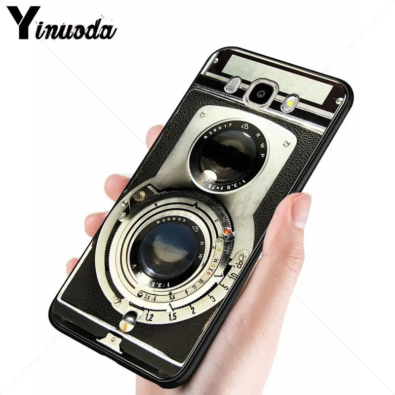 classic retro Black silver vintage camera Design
