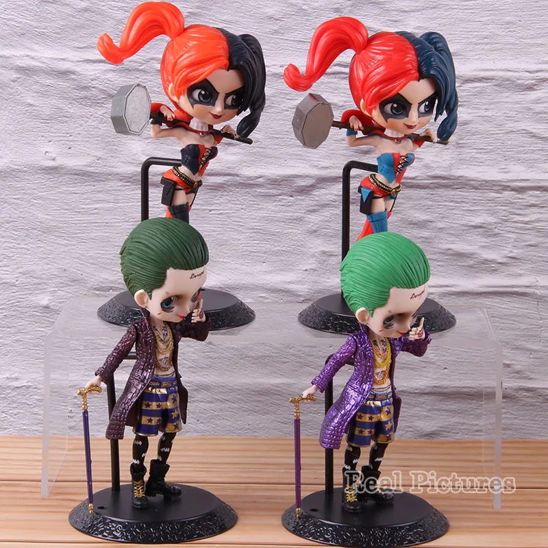 

QPosket Suicide Squad Joker Harley Quinn PVC Q Posket Harley Quinn Joker Figure Collectible Model Toy Gift Decoration Doll